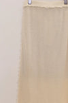 SWAYING/KNIT hairy hem stitching straight skirt SW24SS3B02 off-white PS79